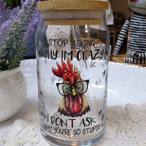 stop asking 16oz can glass